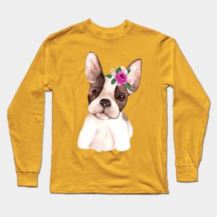 Cute French Puppy Dog Lover Bulldog Gift T-shirt Long Sleeve T-Shirt